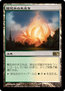[229]【JP】【FOIL】陽花弁の木立ち/Sunpetal Grove【M13】[R][土地]