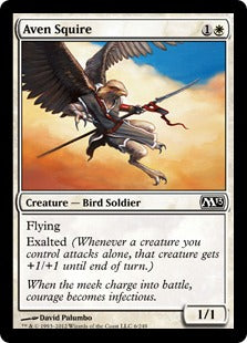 [006]【EN】【FOIL】エイヴンの従者/Aven Squire【M13】[C][白]