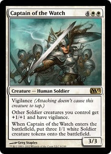 [008]【EN】【FOIL】警備隊長/Captain of the Watch【M13】[R][白]