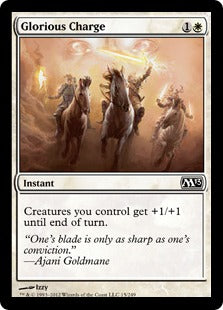 [015]【EN】【FOIL】栄光の突撃/Glorious Charge【M13】[C][白]