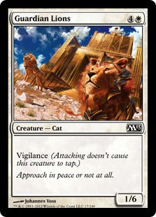 [017]【EN】【FOIL】守護ライオン/Guardian Lions【M13】[C][白]