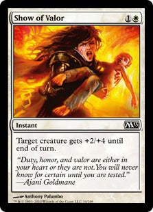 [034]【EN】【FOIL】武勇の誇示/Show of Valor【M13】[C][白]