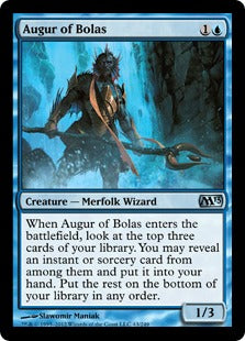 [043]【EN】【FOIL】ボーラスの占い師/Augur of Bolas【M13】[U][青]