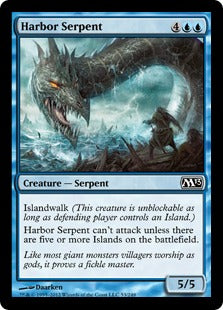[053]【EN】【FOIL】湾口の海蛇/Harbor Serpent【M13】[C][青]