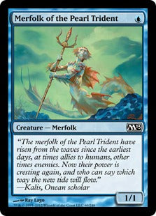 [060]【EN】【FOIL】真珠三叉矛の人魚/Merfolk of the Pearl Trident【M13】[C][青]