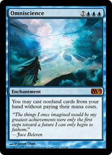 [063]【EN】【FOIL】全知/Omniscience【M13】[M][青]