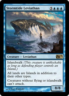 [070]【EN】【FOIL】嵐潮のリバイアサン/Stormtide Leviathan【M13】[R][青]