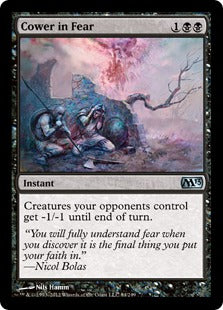 [084]【EN】【FOIL】居すくみ/Cower in Fear【M13】[U][黒]