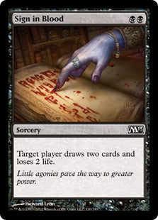 [110]【EN】【FOIL】血の署名/Sign in Blood【M13】[C][黒]
