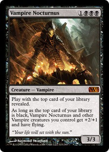 [113]【EN】【FOIL】吸血鬼の夜侯/Vampire Nocturnus【M13】[M][黒]