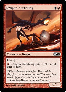 [128]【EN】【FOIL】ドラゴンの雛/Dragon Hatchling【M13】[C][赤]