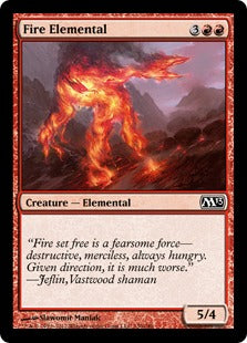[130]【EN】炎の精霊/Fire Elemental【M13】[C][赤]