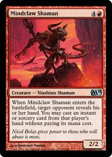 [142]【EN】【FOIL】心爪のシャーマン/Mindclaw Shaman【M13】[U][赤]