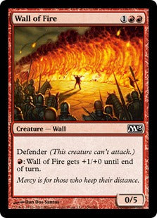 [156]【EN】【FOIL】炎の壁/Wall of Fire【M13】[C][赤]