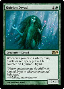 [184]【EN】【FOIL】クウィリーオンのドライアド/Quirion Dryad【M13】[R][緑]