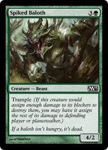 [192]【EN】【FOIL】とげのベイロス/Spiked Baloth【M13】[C][緑]
