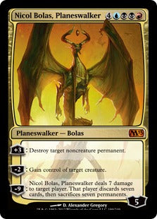 [199]【EN】【FOIL】プレインズウォーカー、ニコル・ボーラス/Nicol Bolas, Planeswalker【M13】[M][多色]