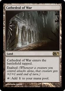[221]【EN】【FOIL】戦の大聖堂/Cathedral of War【M13】[R][土地]