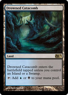 [223]【EN】【FOIL】水没した地下墓地/Drowned Catacomb【M13】[R][土地]