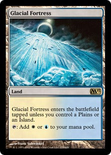 [225]【EN】【FOIL】氷河の城砦/Glacial Fortress【M13】[R][土地]