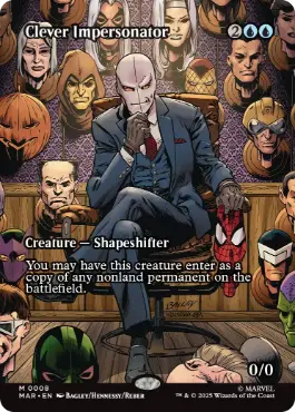 [008]【EN】【FOIL】■ボーダーレス■賢いなりすまし/Clever Impersonator【MAR】[M][青]