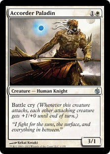 [001]【EN】【FOIL】調和者隊の聖騎士/Accorder Paladin【MBS】[U][白]
