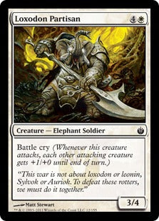 [012]【EN】【FOIL】ロクソドンの非正規兵/Loxodon Partisan【MBS】[C][白]