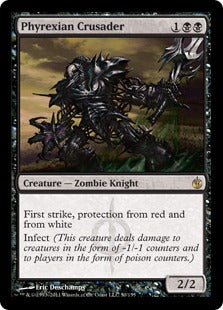 [050]【EN】【FOIL】ファイレクシアの十字軍/Phyrexian Crusader【MBS】[R][黒]