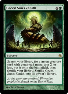 [081]【EN】【FOIL】緑の太陽の頂点/Green Sun's Zenith【MBS】[R][緑]