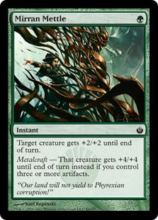 [084]【EN】【FOIL】ミラディンの血気/Mirran Mettle【MBS】[C][緑]