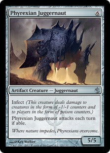[121]【EN】【FOIL】ファイレクシアの巨大戦車/Phyrexian Juggernaut【MBS】[U][茶]