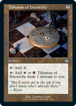 [036]【EN】【FOIL】■旧枠■聖列のタリスマン/Talisman of Hierarchy【MH1】[U][茶]