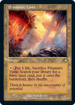 [040]【EN】【FOIL】■旧枠■虹色の眺望/Prismatic Vista【MH1】[R][土地]
