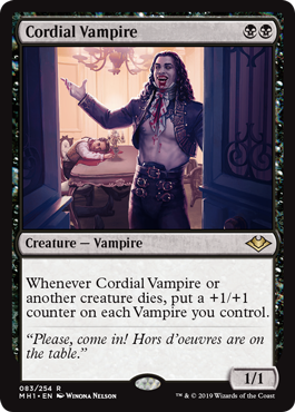 [083]【EN】親切な吸血鬼/Cordial Vampire【MH1】[R][黒]