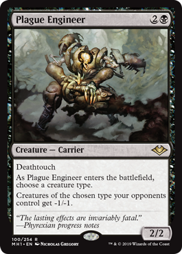 [100]【EN】疫病を仕組むもの/Plague Engineer【MH1】[R][黒]