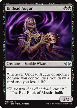 [112]【EN】アンデッドの占い師/Undead Augur【MH1】[U][黒]