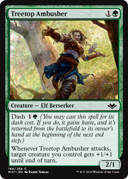 [186]【EN】樹上の伏兵/Treetop Ambusher【MH1】[C][緑]
