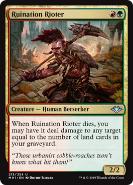 [213]【EN】破滅の暴徒/Ruination Rioter【MH1】[U][多色]