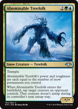 [194]【EN】忌まわしきツリーフォーク/Abominable Treefolk【MH1】[U][多色]