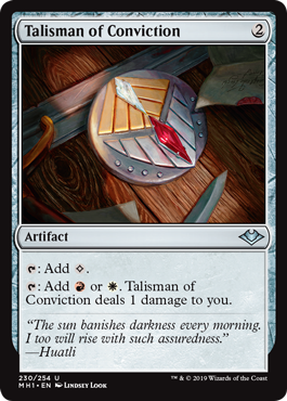 [230]【EN】確信のタリスマン/Talisman of Conviction【MH1】[U][茶]