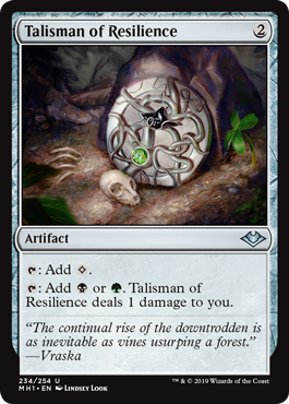 [234]【EN】反発のタリスマン/Talisman of Resilience【MH1】[U][茶]
