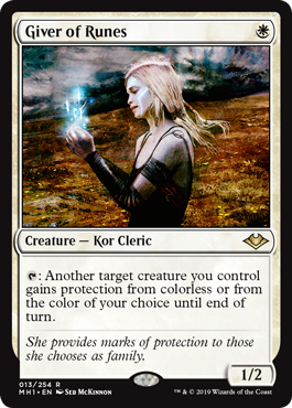 [013]【EN】【FOIL】ルーンの与え手/Giver of Runes【MH1】[R][白]