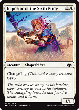 [014]【EN】【FOIL】第六隊の騙し屋/Impostor of the Sixth Pride【MH1】[C][白]