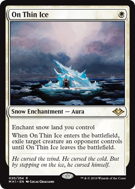 [020]【EN】【FOIL】薄氷の上/On Thin Ice【MH1】[R][白]