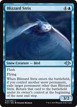 [042]【EN】【FOIL】吹雪の大梟/Blizzard Strix【MH1】[U][青]