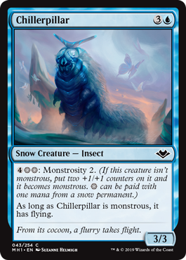 [043]【EN】【FOIL】凍て虫/Chillerpillar【MH1】[C][青]