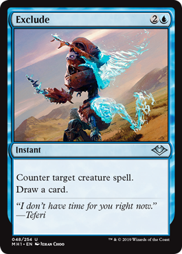 [048]【EN】【FOIL】除外/Exclude【MH1】[U][青]