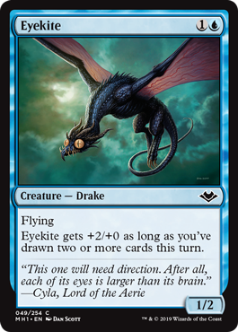 [049]【EN】【FOIL】ミルカイト/Eyekite【MH1】[C][青]