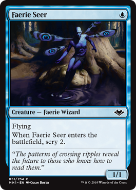 [051]【EN】【FOIL】フェアリーの予見者/Faerie Seer【MH1】[C][青]
