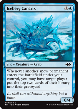 [054]【EN】【FOIL】氷山のカンクリックス/Iceberg Cancrix【MH1】[C][青]